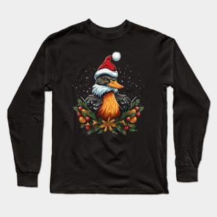 Mandarin Duck Christmas Long Sleeve T-Shirt